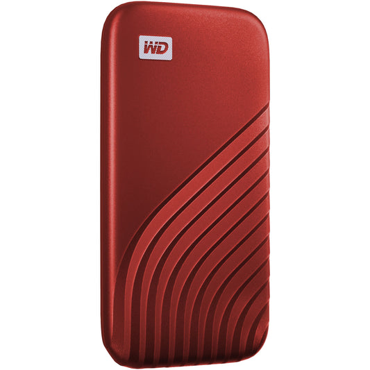 WD 2TB My Passport SSD USB 3.2 Gen 2 Type-C Portable SSD (Red) WDBAGF0020BRD-WESN